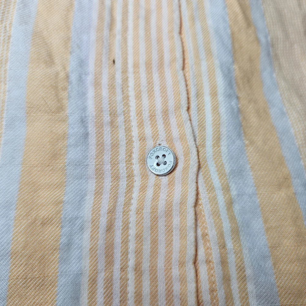 Foxcroft Shirt Womens 16 W Button Down Striped Work Office Classic multicolor - Picture 9 of 9